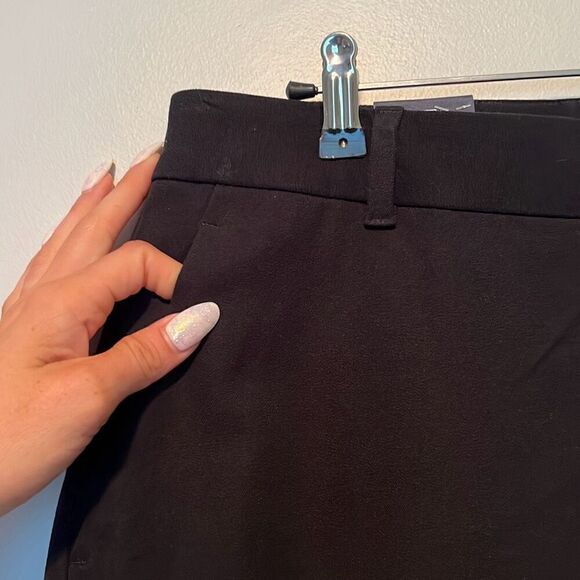 Gap Women's Black Flat Front Slim Ankle High Rise Dress Pants Size 14 NWT - Picture 3 of 9